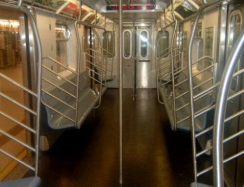 Is that a pole in the subway or is it just happy to see me?